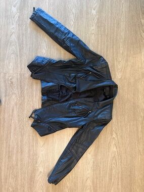 Blank NYC Black Leather Moto Jacket